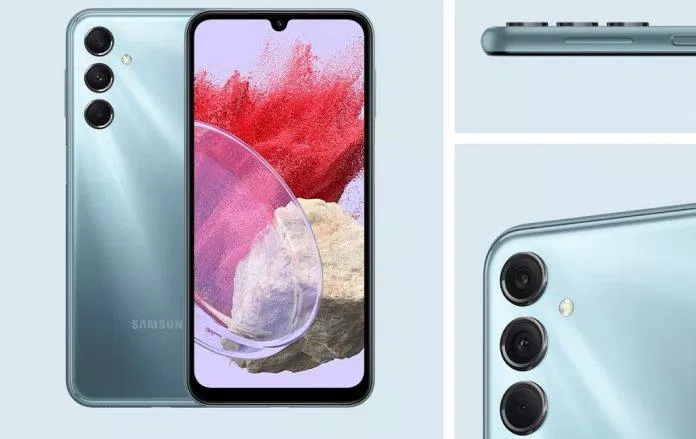 Galaxy M34 5G có màn hình thiết kế kiểu giọt nước khá lỗi thời (Ảnh: Internet) Galaxy M34 5G có màn hình thiết kế kiểu giọt nước khá lỗi thời (Ảnh: Internet)