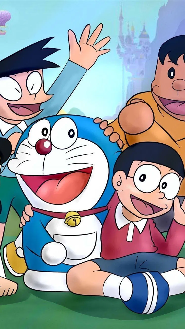 Hình nền Doraemon và những người bạn (Nguồn: Internet)