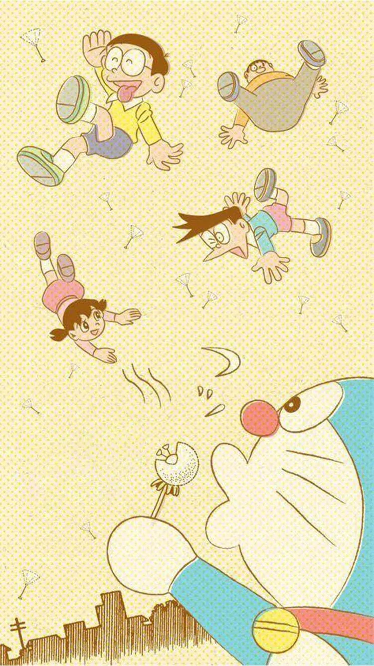 Hình nền Doraemon và những người bạn (Nguồn: Internet)