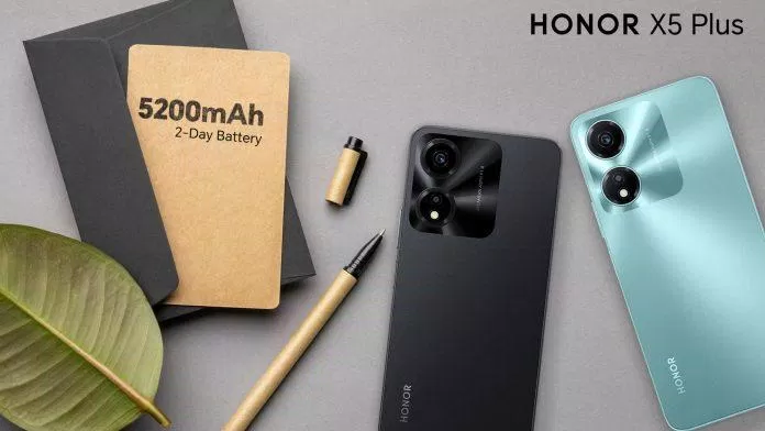 Honor X5 Plus với thiết kế mặt lưng phản quang (Ảnh: Internet)