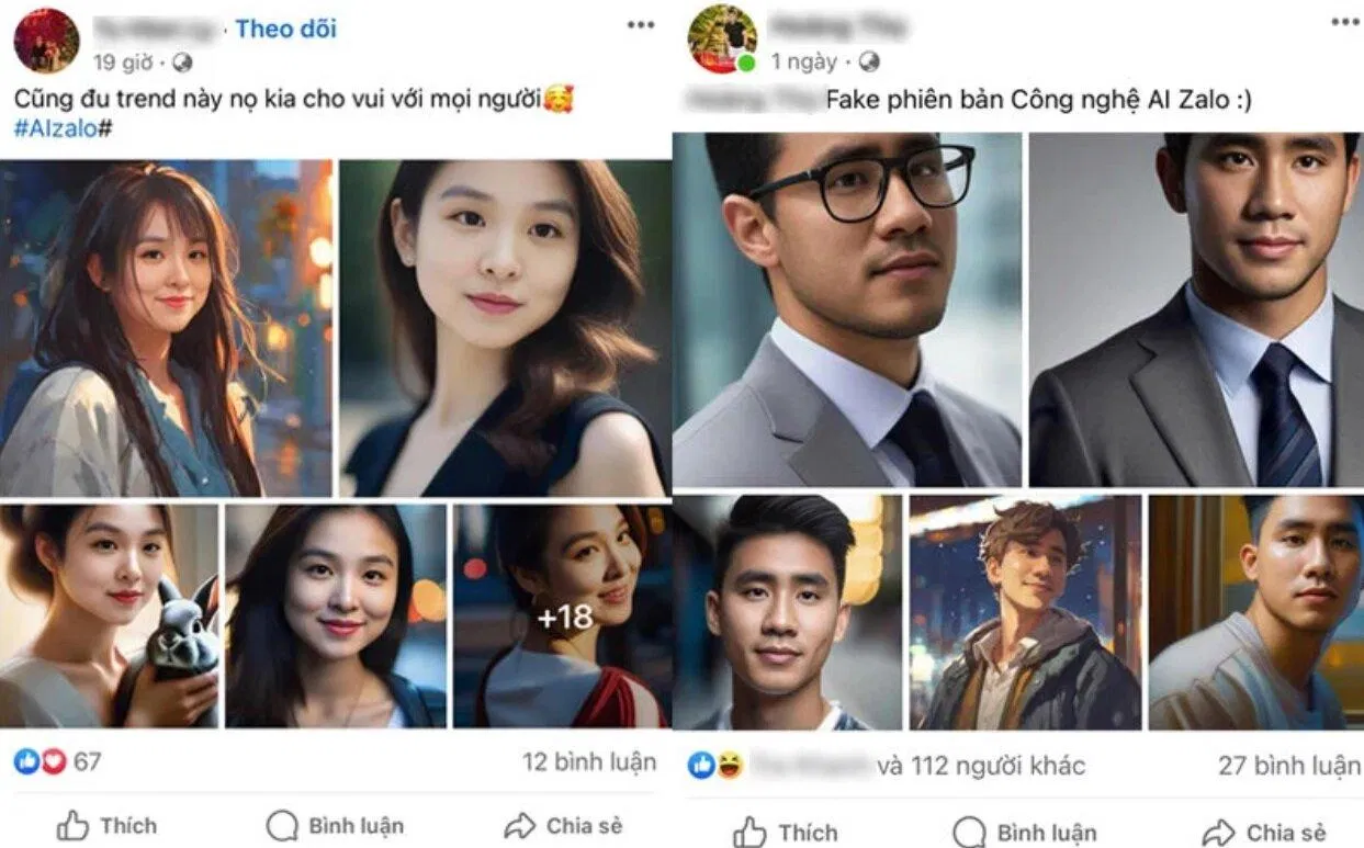 Mxh đu trend tạo avatar AI trên Zalo. (Ảnh: Internet) Mxh đu trend tạo avatar AI trên Zalo. (Ảnh: Internet)