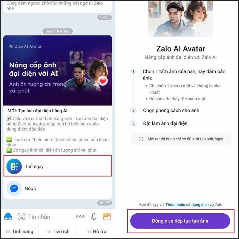 Cách tạo ảnh bằng Zalo AI (Ảnh: Internet) Cách tạo ảnh bằng Zalo AI (Ảnh: Internet)