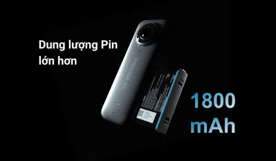 Insta360 X3 có thiết kế khe pin bên hông máy (Ảnh: Internet) Insta360 X3 có thiết kế khe pin bên hông máy (Ảnh: Internet)