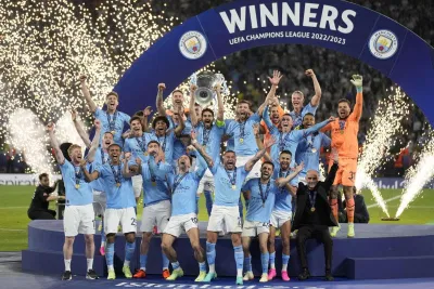 Câu lạc bộ Manchester City vô địch UEFA Champions League mùa giải 2022 - 2023 (Ảnh: Internet) Câu lạc bộ Manchester City vô địch UEFA Champions League mùa giải 2022 - 2023 (Ảnh: Internet)
