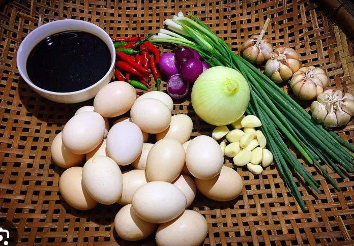 Nguyên liệu làm trứng ngâm tương
