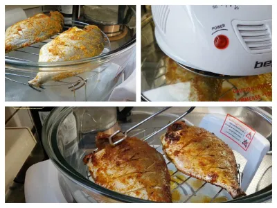 Nướng cá bằng lò điện hoặc lò than đều được.jpg