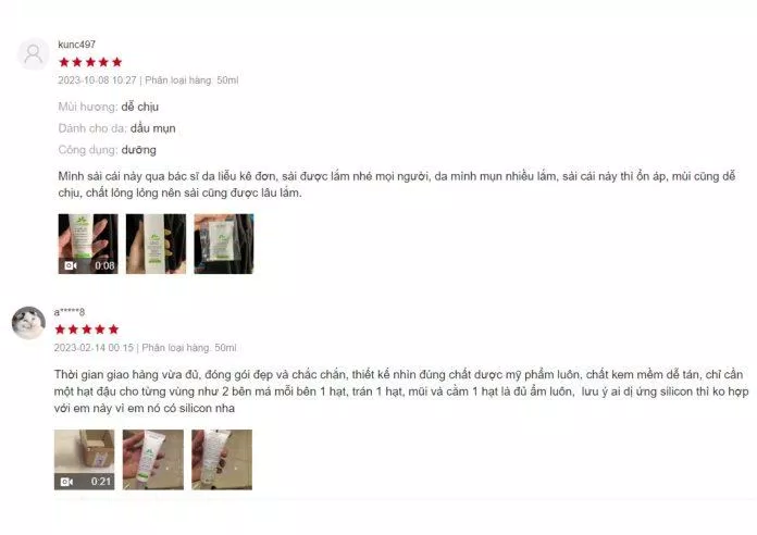 Đánh giá của khách hàng trên Shopee (Ảnh: Internet). Đánh giá của khách hàng trên Shopee (Ảnh: Internet).