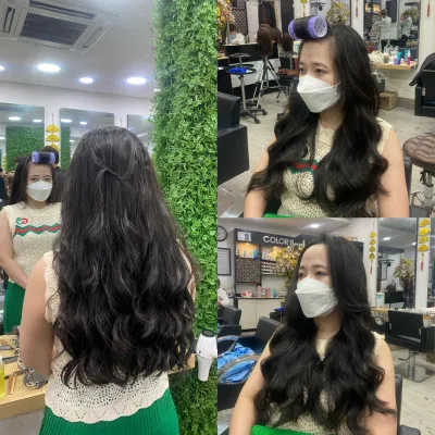 Hình ảnh khách hàng tại salon Hình ảnh khách hàng tại salon