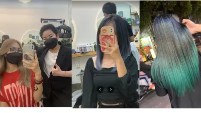 Hình ảnh khách hàng tại salon