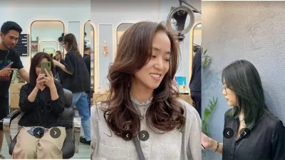 Hình ảnh khách hàng tại salon làm tóc Hình ảnh khách hàng tại salon làm tóc