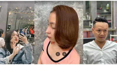 Hình ảnh khách hàng tại salon Hình ảnh khách hàng tại salon