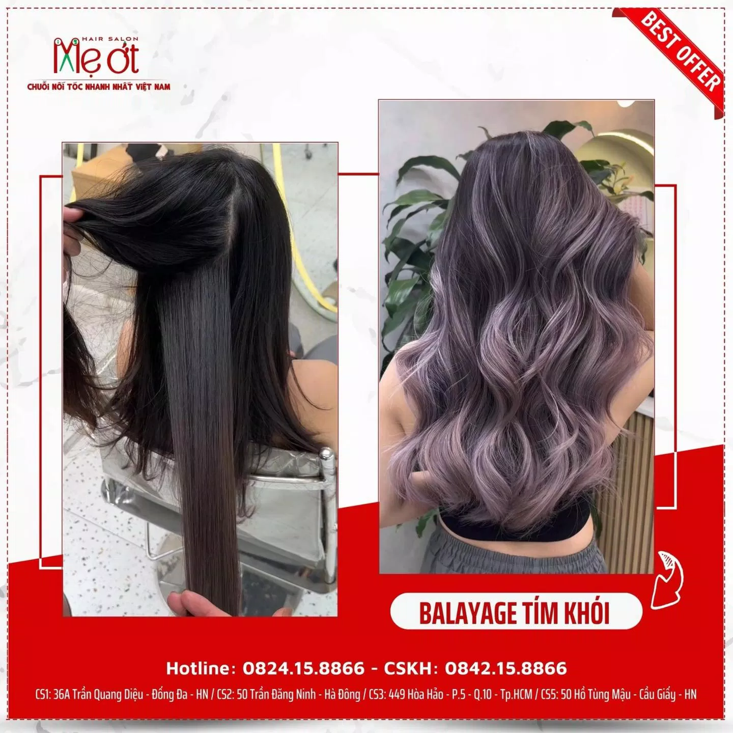 Tóc nhuộm tại Mẹ Ớt Hair Salon