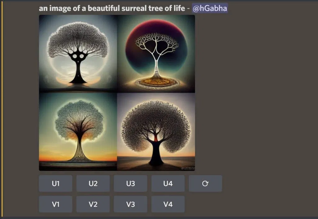 Tăng độ phân giải của hình ảnh trong Midjourney (Ảnh: Internet) Tăng độ phân giải của hình ảnh trong Midjourney (Ảnh: Internet)