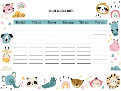 Một số mẫu hình nền thời khóa biểu máy tính (Ảnh: Internet) Một số mẫu hình nền thời khóa biểu máy tính (Ảnh: Internet)