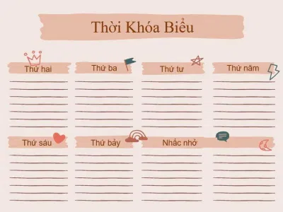 Một số mẫu hình nền thời khóa biểu máy tính (Ảnh: Internet) Một số mẫu hình nền thời khóa biểu máy tính (Ảnh: Internet)