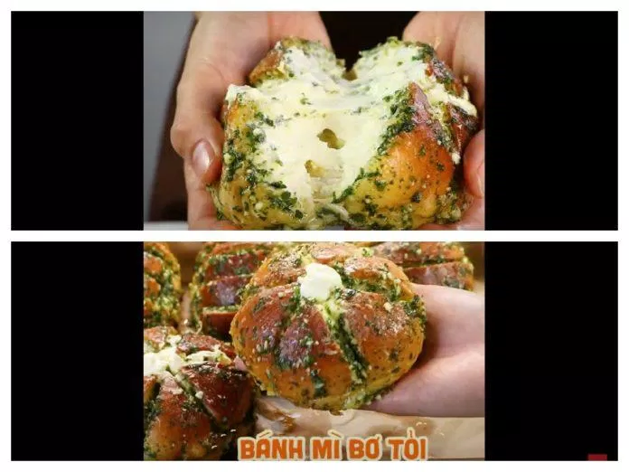 Thành phẩm bánh mì bơ tỏi