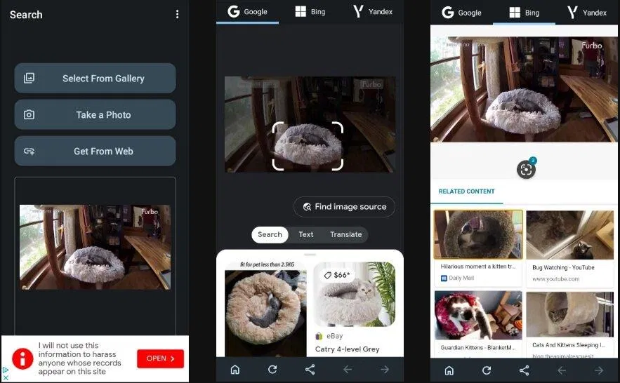 Tra ngược hình ảnh với ứng dụng Multi (Ảnh: Internet) Tra ngược hình ảnh với ứng dụng Multi (Ảnh: Internet)