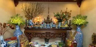 Mẹo trang trí bàn thờ tổ tiên để tạo nên không gian linh thiêng và đáng kính (ảnh: Internet)
