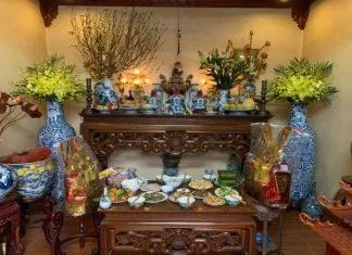 Mẹo trang trí bàn thờ tổ tiên để tạo nên không gian linh thiêng và đáng kính (ảnh: Internet)