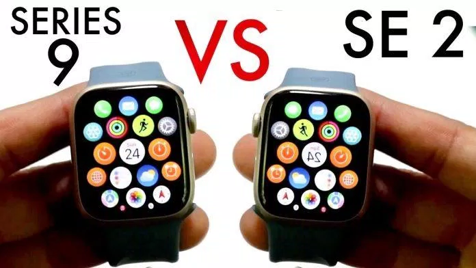 Apple Watch SE 2023 VS Apple Watch 9 (Ảnh: Internet)