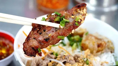 Bún thịt nướng. (Ảnh: Internet)