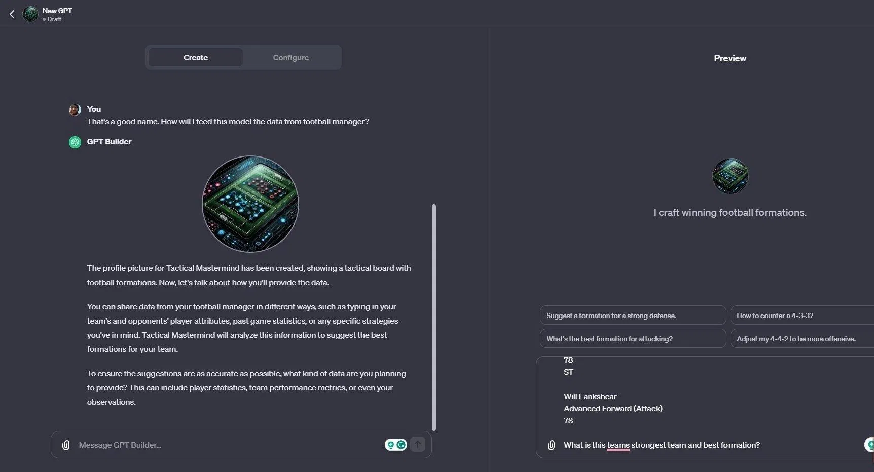 Tạo mô hình GPT tùy chỉnh trong ChatGPT (Ảnh: Internet) Tạo mô hình GPT tùy chỉnh trong ChatGPT (Ảnh: Internet)