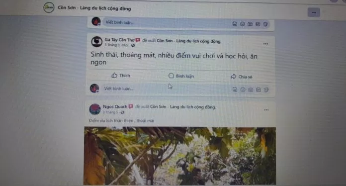 Đánh giá về Cồn Sơn trên internet Đánh giá về Cồn Sơn trên internet