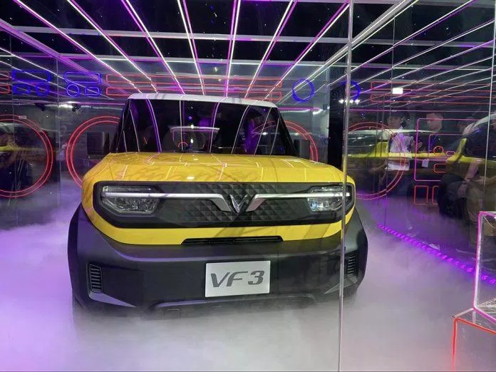 Hình ảnh xe VinFast VF 3 mang thương hiệu Việt. (Ảnh: Internet)