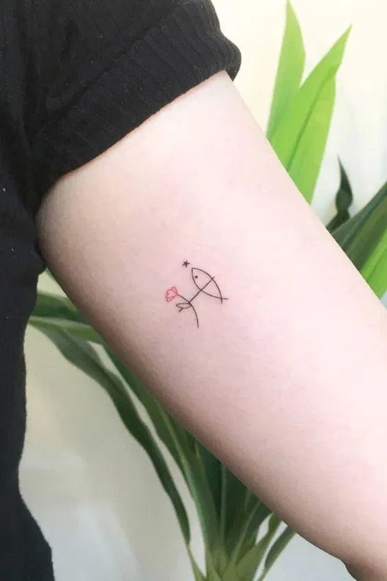 Ý tưởng hình xăm cho cung Song Ngư (Ảnh: Internet) Ý tưởng hình xăm cho cung Song Ngư (Ảnh: Internet)