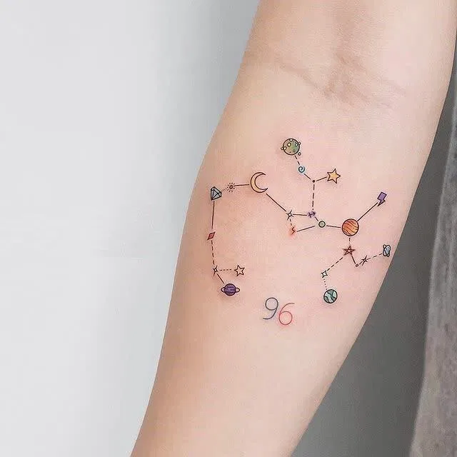 Hình xăm cung Nhân Mã đẹp nhất (Ảnh: Internet) Hình xăm cung Nhân Mã đẹp nhất (Ảnh: Internet)