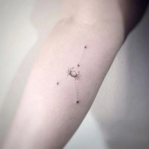 Ý tưởng hình xăm cung Cự Giải (Ảnh: Internet)