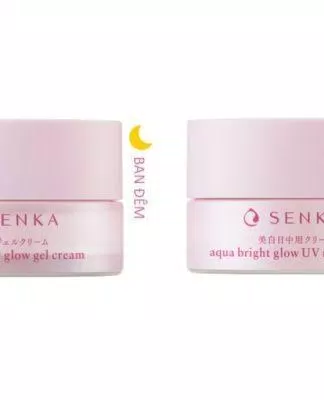 Bộ đôi kem dưỡng Senka ban ngày và ban đêm
