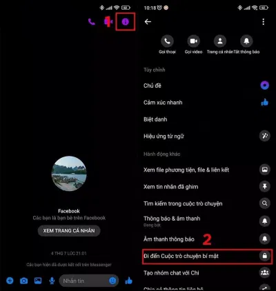 Cách bật mã hóa đầu cuối Messenger