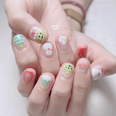 Mẫu nail noel cute