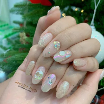 Mẫu nail noel sang chảnh