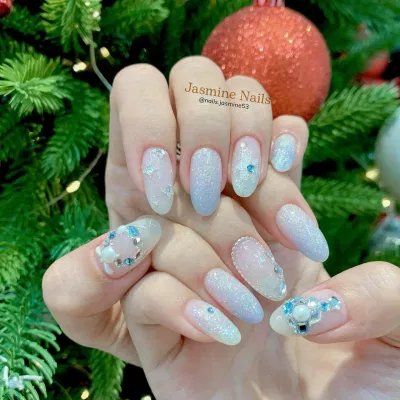 Mẫu nail noel sang chảnh