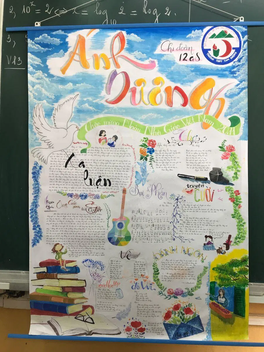 Những mẫu vẽ báo tường 20/11 đẹp nhất 2023 (Ảnh: Internet) Những mẫu vẽ báo tường 20/11 đẹp nhất 2023 (Ảnh: Internet)