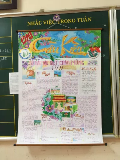 Báo tường chào mình ngày Nhà giáo Việt Nam 20/11 (Ảnh: Internet) Báo tường chào mình ngày Nhà giáo Việt Nam 20/11 (Ảnh: Internet)