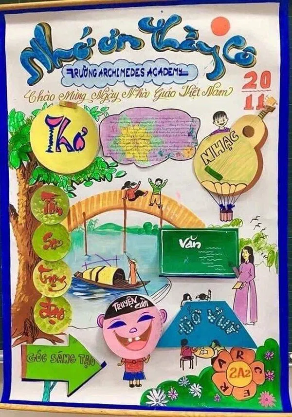 Những mẫu vẽ báo tường 20/11 đẹp nhất 2023 (Ảnh: Internet) Những mẫu vẽ báo tường 20/11 đẹp nhất 2023 (Ảnh: Internet)