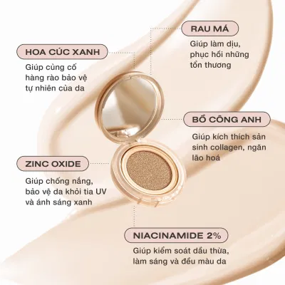 Công thức giàu dưỡng chất tự nhiên bảo vệ da vượt trội