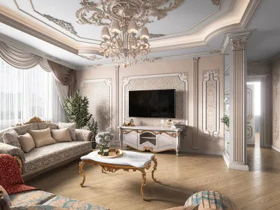 Phong cách thiết kế nội thất cổ điển (classic style) (ảnh: Internet) Phong cách thiết kế nội thất cổ điển (classic style) (ảnh: Internet)
