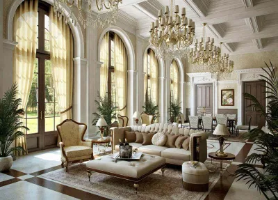 Phong cách thiết kế nội thất cổ điển (classic style) (ảnh: Internet) Phong cách thiết kế nội thất cổ điển (classic style) (ảnh: Internet)