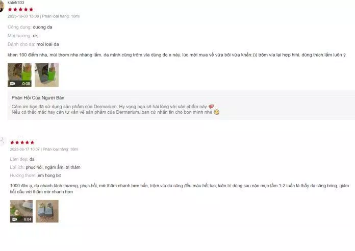 Đánh giá của khách hàng trên Shopee (Ảnh: Internet). Đánh giá của khách hàng trên Shopee (Ảnh: Internet).