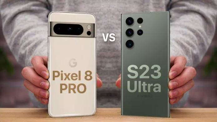 Google Pixel 8 Pro và Samsung Galaxy S23 Ultra (Ảnh: Internet) Google Pixel 8 Pro và Samsung Galaxy S23 Ultra (Ảnh: Internet)