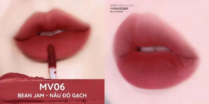 MV06 Bean Jam - Đỏ rượu vang pha nâu
