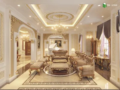 Phong cách thiết kế nội thất cổ điển (classic style) (ảnh: Internet) Phong cách thiết kế nội thất cổ điển (classic style) (ảnh: Internet)