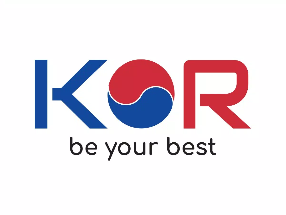 Logo thương hiệu KOR với hình ảnh Thái cực nổi bật (Ảnh: Newway.vn)