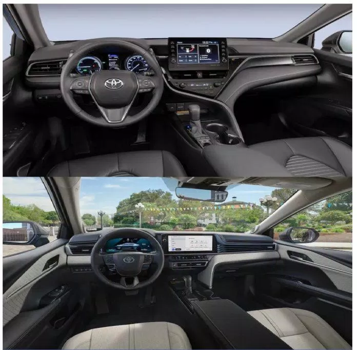 So sánh diện mạo xe Toyota Camry 2025 và 2018 (Ảnh: Internet)