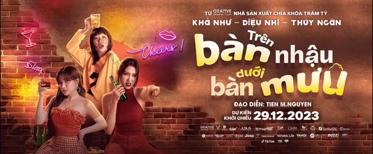 Teaser trailer Trên bàn nhậu dưới bàn mưu phim chiếu rạp tháng 12.(Ảnh:Internet)