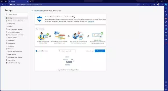Tính năng giám sát mật khẩu của Edge (Ảnh: Internet) Tính năng giám sát mật khẩu của Edge (Ảnh: Internet)